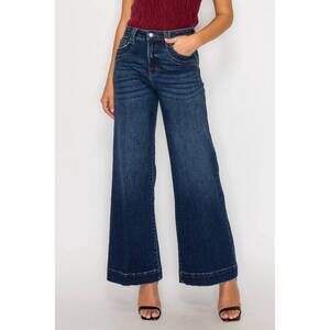 NEW ARTEMIS VINTAGE maren wide leg trouser jeans in dark stone wash
